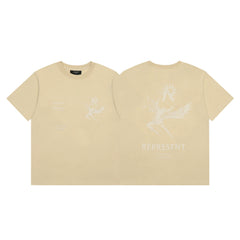 Represent Fallen Angel & Sun Graphic T-Shirt - Sand