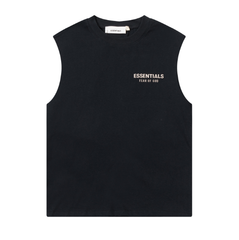 FOG Double Line ESSENTIALS Three Dimensional Letter Logo Summer Trendy High Street Loose Casual Sleeveless T-shirt Tank Top (18)
