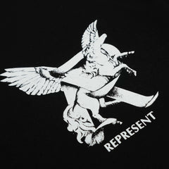 Representative Sketch Pegasus Letter Short Sleeve American Niche Trendy Brand High Street Summer Cotton Loose Men's and Women's T-shirt