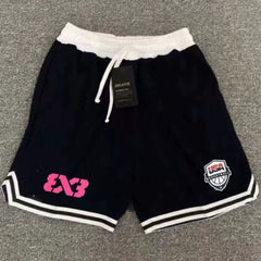 American shorts basketball 3v3 training five point shorts quick drying mesh three on three master tournament sports loose casual pants