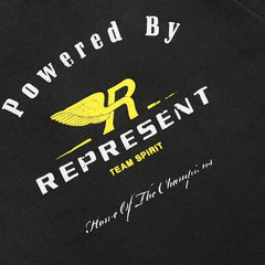 Representative relief foam letter short sleeved American high street casual summer pure cotton loose trendy brand couple T-shirt