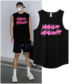 New Ins trendy brand summer ice silk cool sensation quick drying mesh breathable versatile men's and women's sleeveless camisole trendy