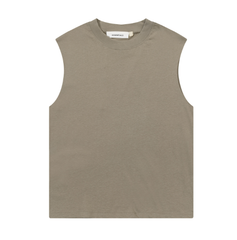 FOG Double Line ESSENTIALS Three Dimensional Letter Logo Summer Trendy High Street Loose Casual Sleeveless T-shirt Tank Top (4)