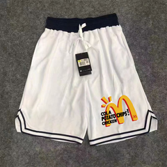 Summer basketball shorts men's breathable thin running training quick drying fitness casual loose versatile sports five quarter pants