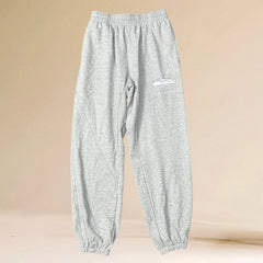 Corteiz Alcatraz Oval Logo Heavyweight Sweatpants grey