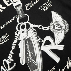 REPRESENT REP Luxury Car Keychain American Hooded Hoodie High Street Hip Hop Loose Casual Couple Style Trendy