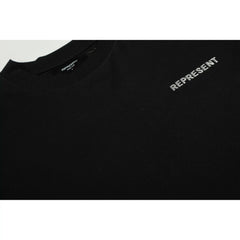 Representative three-dimensional slogan letter short sleeved American niche trendy brand high street summer pure cotton loose fitting men's and women's T-shirt