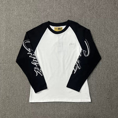 Corteiz Raglan Sleeve Lettering Long Sleeve Tee - Black