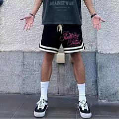 New American fashion brand high street basketball shorts, men's casual shorts, loose sports pants, quarter pants, training pants