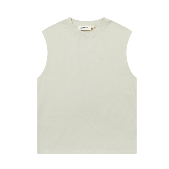 FOG Double Line ESSENTIALS Three Dimensional Letter Logo Summer Trendy High Street Loose Casual Sleeveless T-shirt Tank Top (3)