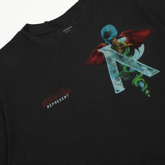 Representative Band Metal R Monster Short Sleeve American High Street Casual Summer Cotton Loose Trendy Couple T-shirt