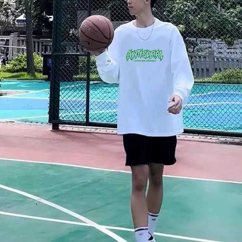 Shooting clothes, American thin basketball training clothes, men's breathable long sleeved base shirt, quick drying sports T-shirt, fitness running