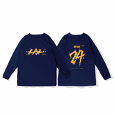 24 Kobe basketball training uniform, quick drying sports top, autumn and winter running fitness shooting suit, long sleeved loose winter