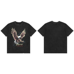 Represent "Racing" Eagle Graphic T-Shirt - Black