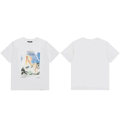 Represent Vintage Oil Painting Graphic T-Shirt - White