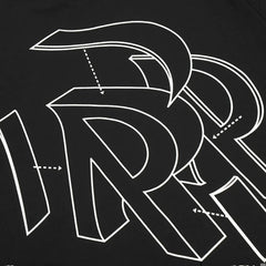 Representative three-dimensional letter R short sleeved American fashion brand high street casual summer pure cotton loose fitting men's and women's T-shirt
