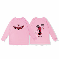 Bulls Rose basketball training uniform, quick drying sports top, autumn and winter running fitness hoodie, shooting suit, long sleeved loose fit
