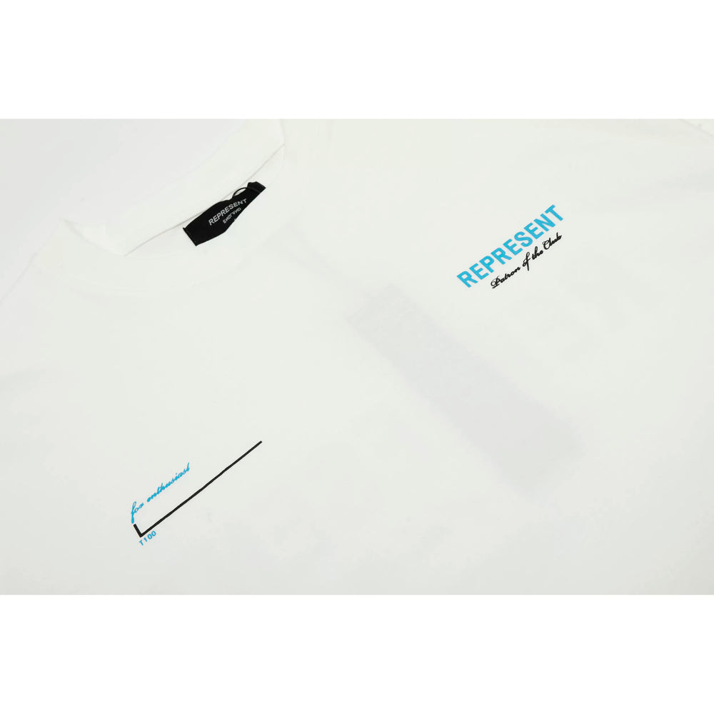 Representative basic slogan letter short sleeved American niche trendy brand high street summer pure cotton loose fitting men's and women's T-shirt