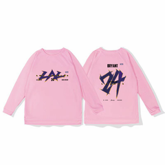 24 Kobe basketball training uniform, quick drying sports top, autumn and winter running fitness shooting suit, long sleeved loose winter