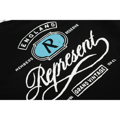 Representative tag R letter REP short sleeved American niche fashion brand high street summer pure cotton loose fitting men's and women's T-shirt