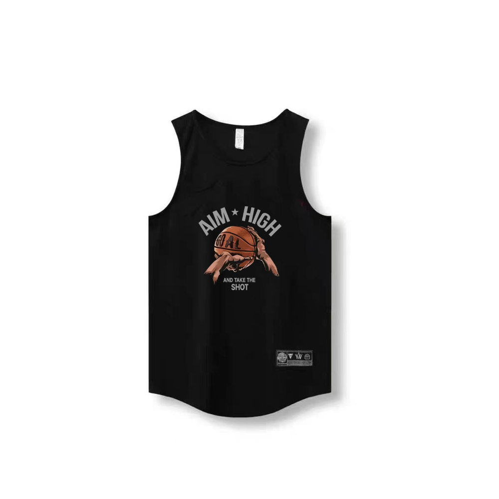 New American basketball vest training summer sleeveless basketball shooting suit sports top loose fitness narrow shoulder jersey