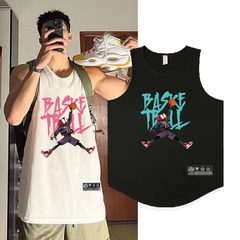 Spider Man dunk niche basketball vest training sleeveless basketball shooting suit sports loose fitness narrow shoulder jersey