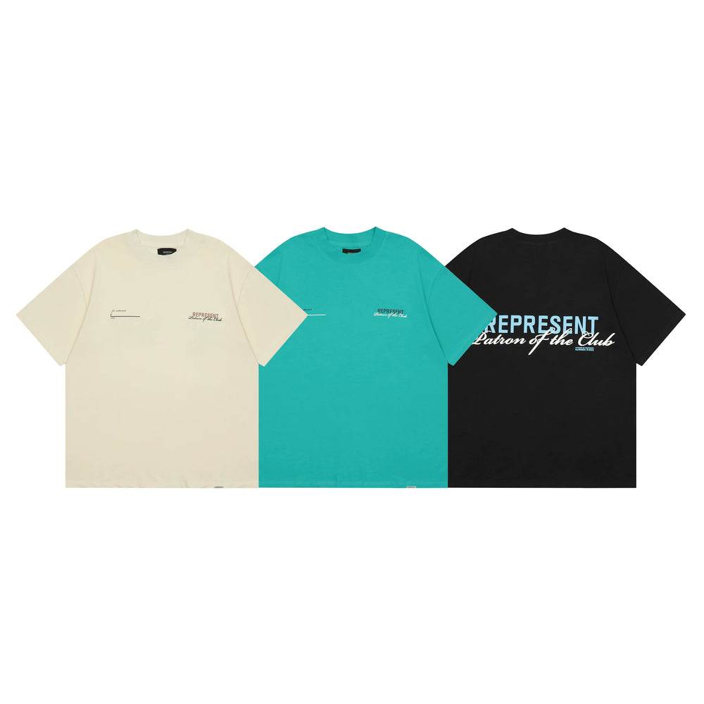 Representative London limited edition letter short sleeved American fashion brand high street casual summer pure cotton loose fitting men's and women's T-shirt