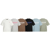 Representative classic slogan letter short sleeved American niche trendy brand high street summer pure cotton loose fitting men's and women's T-shirt