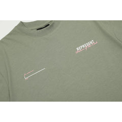 Representative colored letter slogan short sleeved American niche trendy brand high street summer pure cotton loose fitting men's and women's T-shirt