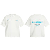 Representative basic slogan letter short sleeved American niche trendy brand high street summer pure cotton loose fitting men's and women's T-shirt