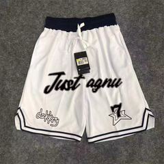 Printed American basketball shorts, quick drying mesh five quarter pants, training stripes, trendy sports, loose fit, fitness, running, summer