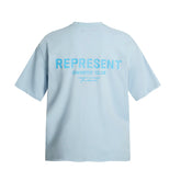 Representative classic slogan letter short sleeved American niche trendy brand high street summer pure cotton loose fitting men's and women's T-shirt