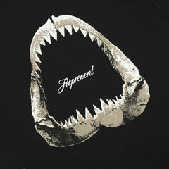 Representative shark tooth printed short sleeved American high street casual summer cotton loose fitting couple T-shirt trend