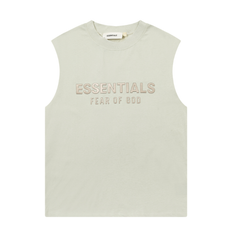 FOG Double Line ESSENTIALS Three Dimensional Letter Logo Summer Trendy High Street Loose Casual Sleeveless T-shirt Tank Top (27)