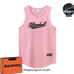 Letter print basketball quick drying mesh American training vest shooting summer loose round neck breathable and moisture absorbing sleeveless