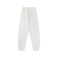 "Denim Tears" White Floral Pattern Oversized Sweatpants