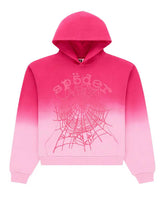 Sp5der OG Web Ombré Hoodie Pink