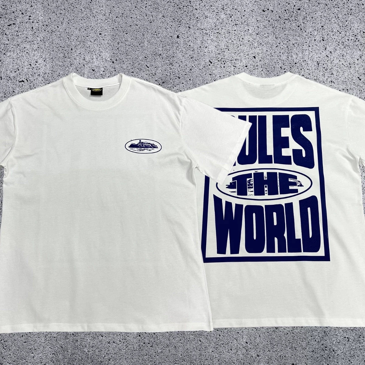 Corteiz RTW Box Logo T-Shirt – White/Green