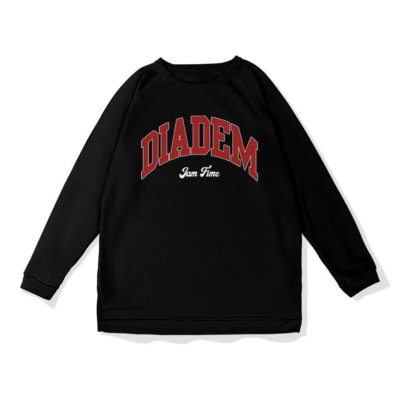 American basketball sports shooting suit autumn new style quick drying mesh breathable shoulder slit loose drawstring long sleeved men