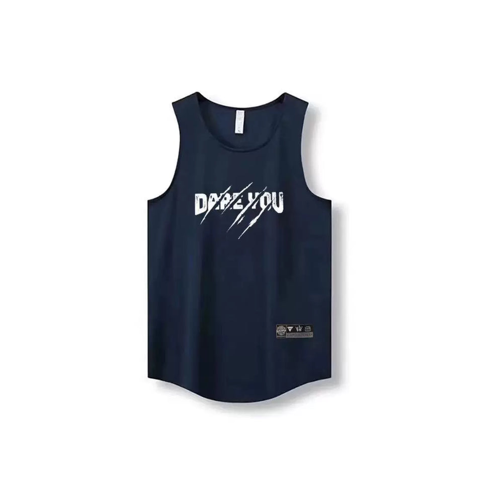 Letter print basketball quick drying mesh American training vest shooting summer loose round neck breathable and moisture absorbing sleeveless
