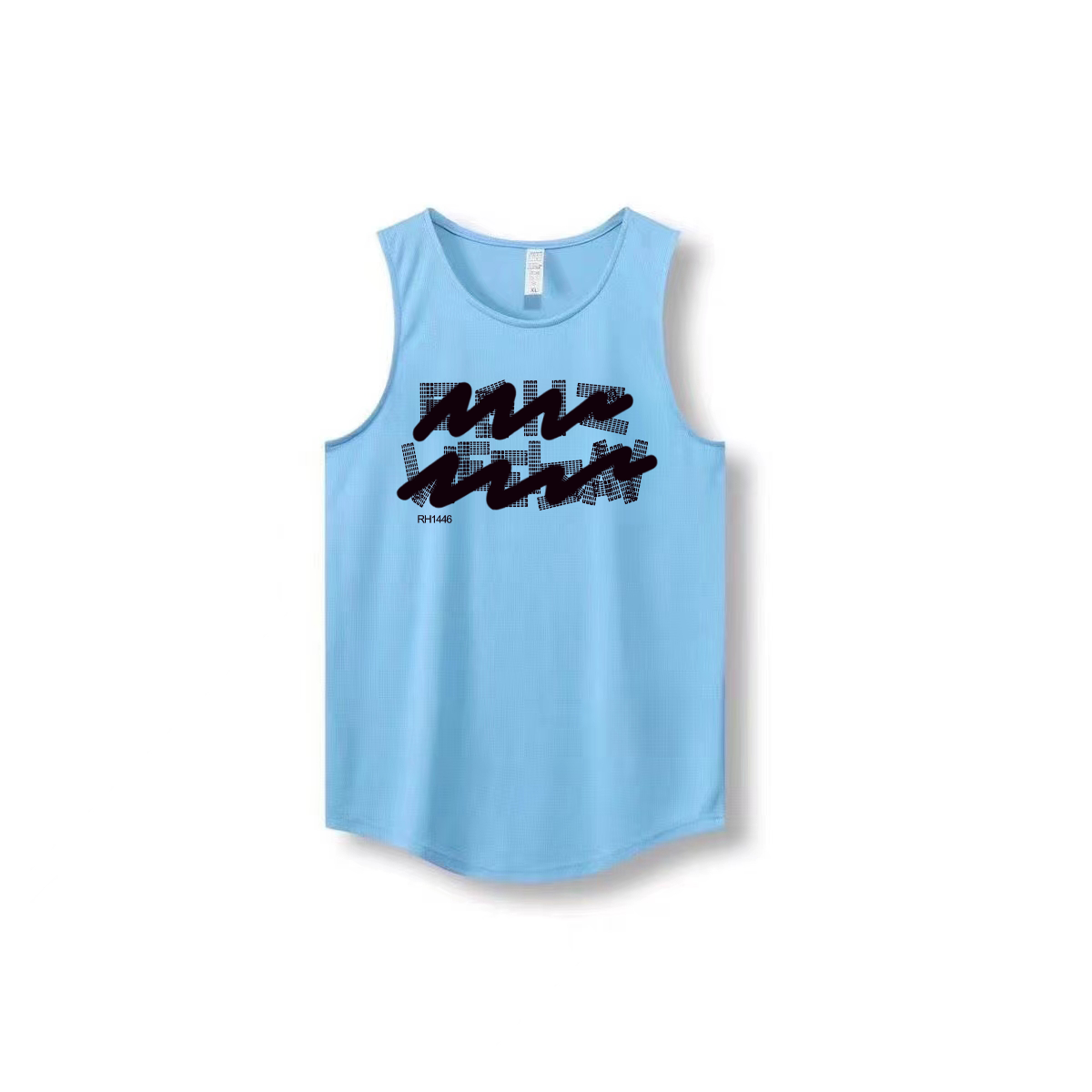 New Ins trendy brand summer ice silk cool sensation quick drying mesh breathable versatile men's and women's sleeveless camisole trendy