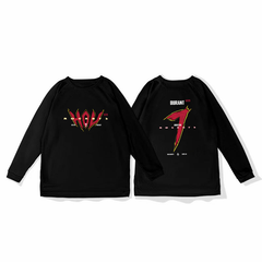 No.7 Durant basketball training suit, quick drying sports top, autumn and winter running fitness shooting suit, long sleeved loose winter