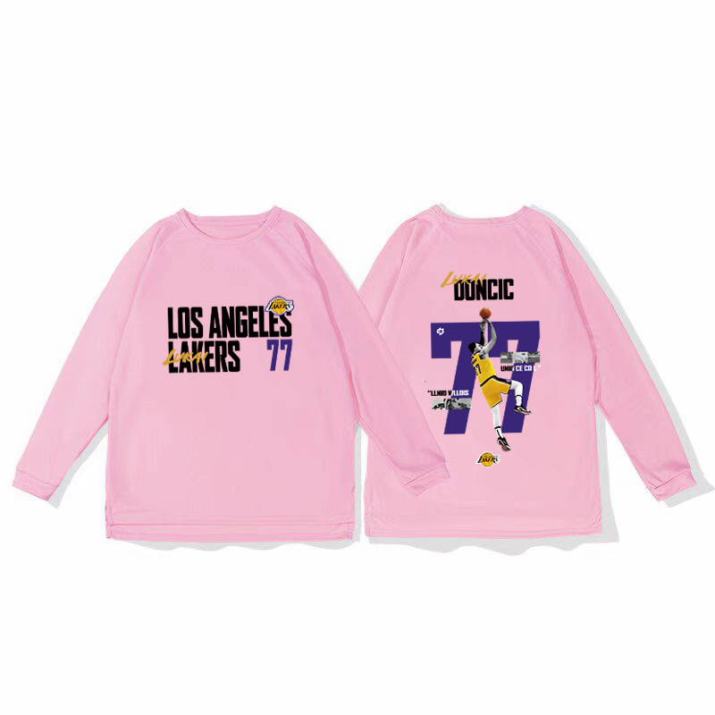 Lakers Dongqi basketball training uniform, quick drying sports top, autumn and winter running fitness shooting suit, long sleeved loose winter