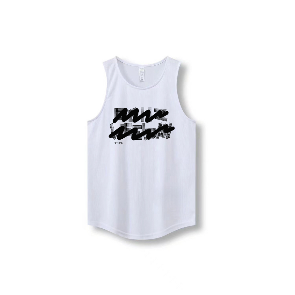 New Ins trendy brand summer ice silk cool sensation quick drying mesh breathable versatile men's and women's sleeveless camisole trendy