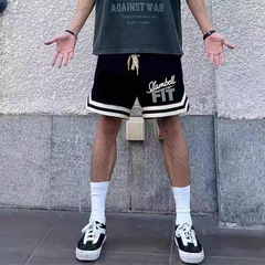 2026 New Trendy High Street Basketball Quick drying Men's Casual Summer Shorts Loose Sports Pants Pentagram Ball Pants