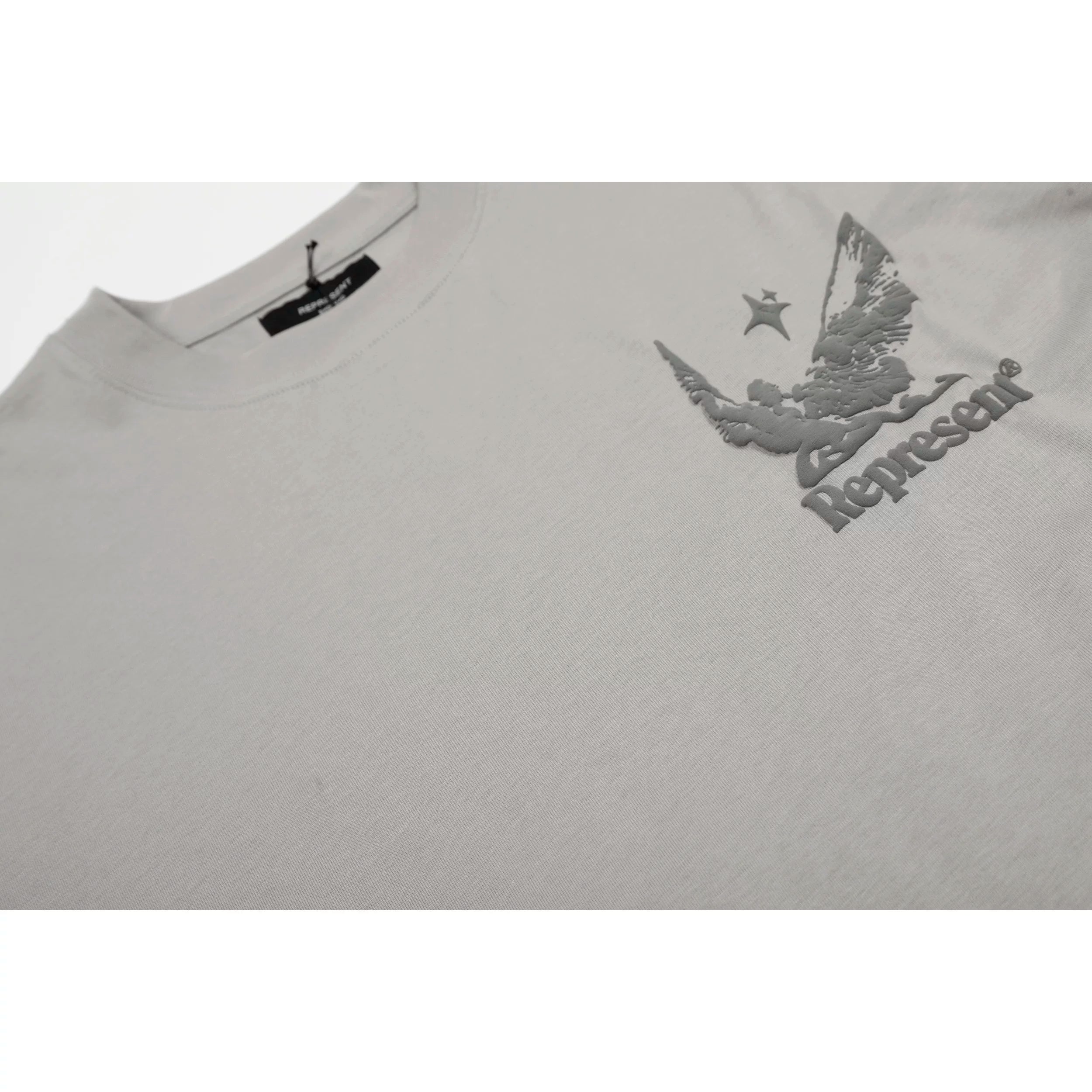 Representative foam angel letter short sleeved American niche fashion brand high street summer pure cotton loose fitting men's and women's T-shirt