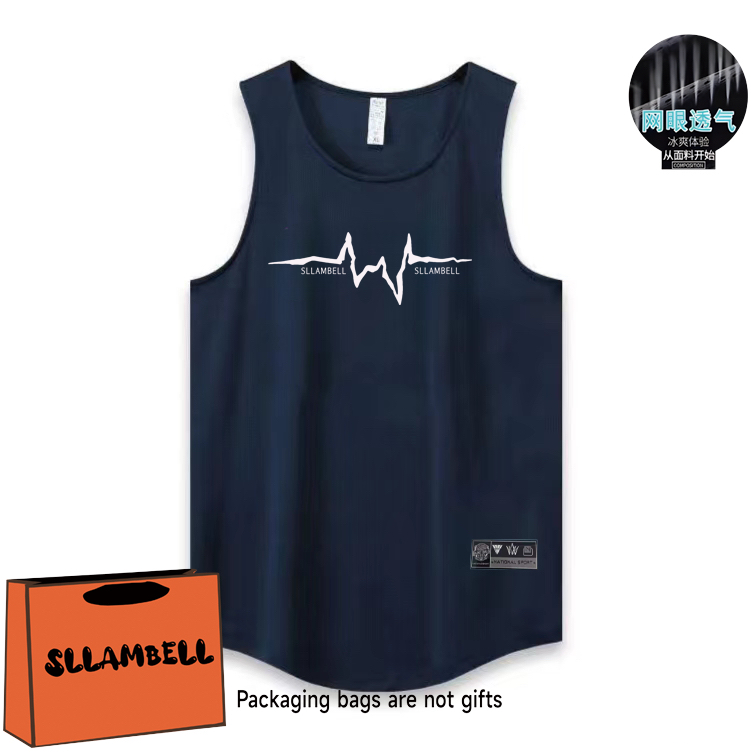 Letter print basketball quick drying mesh American training vest shooting summer loose round neck breathable and moisture absorbing sleeveless