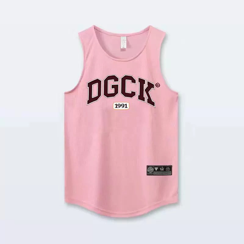 DGCK American basketball vest training summer sleeveless basketball shooting suit sports top loose fitness narrow shoulder jersey