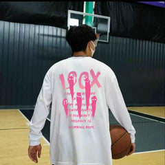 American quick drying basketball training clothes for autumn and winter sports tops, running and fitness, breathable and sweat wicking sports base shirts, trendy