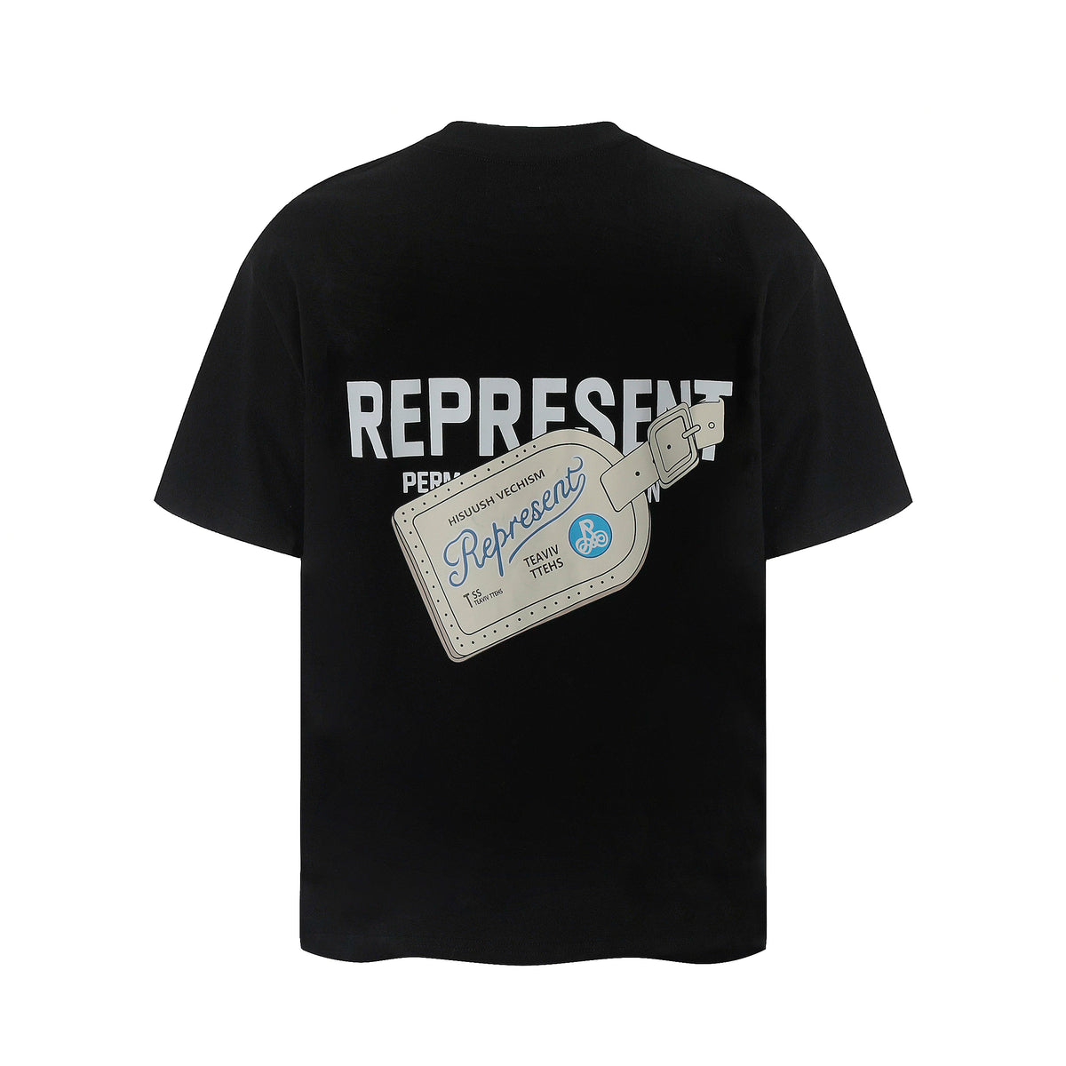 Representative note letter buckle short sleeved American niche trendy brand high street summer pure cotton loose fitting men's and women's T-shirt